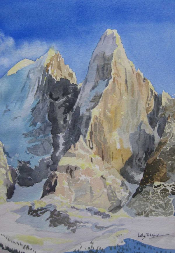 Le Dru with New Snowfall