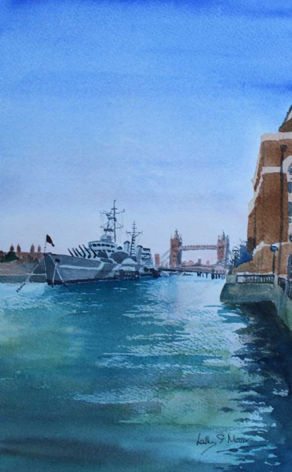 View of HMS Belfast from the Queen's Walk